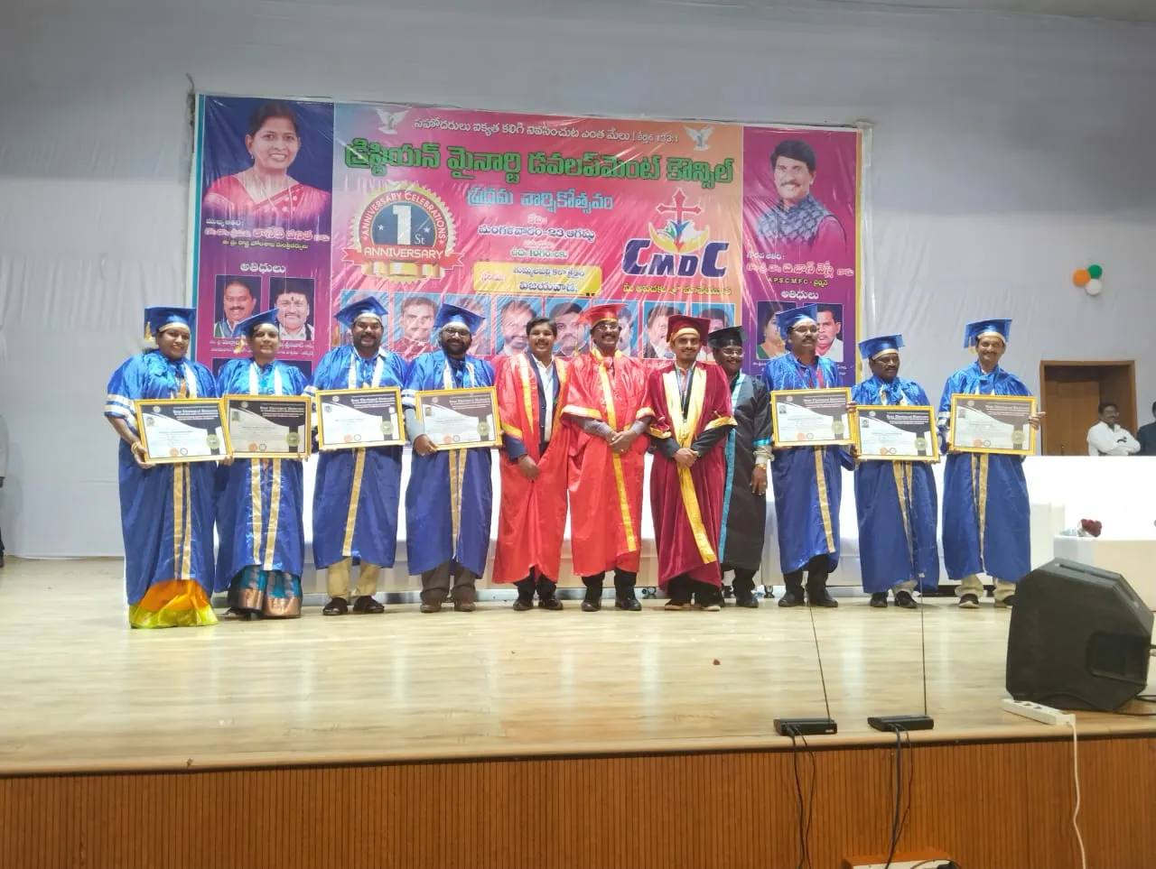 Bible College graduation certificate presentation ceremony